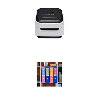 Brother VC-500W | Imprimante d'Étiquettes Couleur |Wi-FI | Modèle Compact | Rubans Jusqu’à 50 mm de Large + Ruban d'Étiquettes Original
