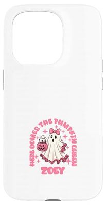 Zoey custom Here Comes The Pumpkin Queen Case for iPhone 15 Pro