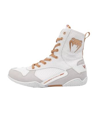 Venum Unisex-vuxen Elite Evo Monogram boxningsskor, Vitt guld, 42 EU