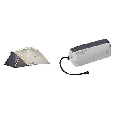 Salewa Litetrek Pro II Tenda Doppia Telo, Unisex adulto, Lightgrey/Mango, Taglia Unica & Footprint Litetrek II Telo Sotto Tenda, Unisex adulto, Grey, Taglia Unica