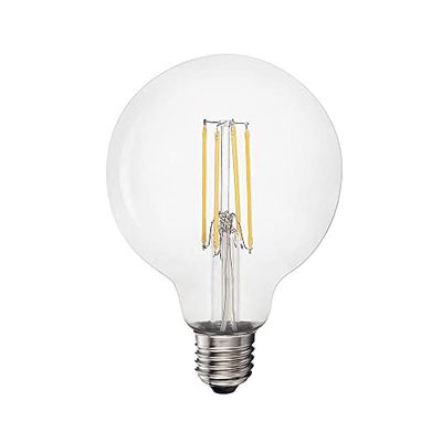 eDM BOMBILLA DE GLOBO CON FILAMENTO DE LED E27 6W 800lm 3200K LUZ CALIDA Ø9,5x14,5cm