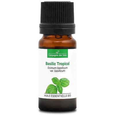 BASILICO TROPICALE BIO - 10mL - Olio Essenziale di Qualità Premium - 100% Puro, Naturale, Garantito ChromaCert® - Chemiotipizzato & Integrale