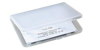 SIGEL Va140 Étui à Cartes de Visite, pour 15 Cartes Format 8,9 X 5,7 cm, Mat et Transparent