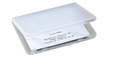 SIGEL Va140 Étui à Cartes de Visite, pour 15 Cartes Format 8,9 X 5,7 cm, Mat et Transparent