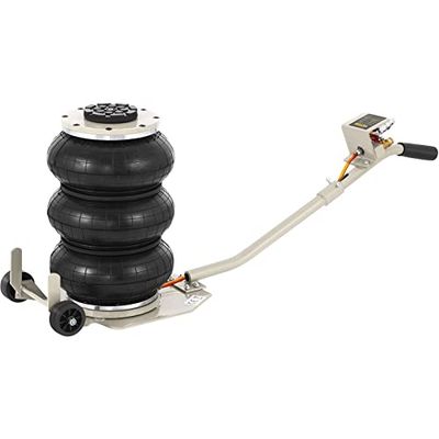 VEVOR Pneumatisk lyftbock 3 ton Räckvidd 140-450 mm Pneumatisk lyftbock 0,8-1,0 MPa Uppblåsbar lyftbock 3 luftkuddar Enkel snabblyftning för reparation Underhåll Bil SUV Pickup Verkstad Garage