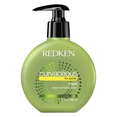 Redken | Lotion för att aktivera och perfekta lockar och vågor, utan sköljning, För lockigt och vågigt hår, Curvaceous Ringlet, 180 ml