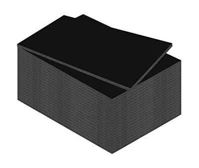 Kangaro Pannello in gommapiuma DIN A4, nero, 29,7 x 21 cm, 5 mm, confezione da 20 pezzi, per artigianato, presentazione, modellismo, passepartout, K-0075-104