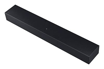 Samsung Soundbar HW-C400/ZF Serie C, 4 luidsprekers, krachtige bas met geïntegreerde Woofer, 2.0-kanaals audio, draadloze verbinding met TV, Black 2023