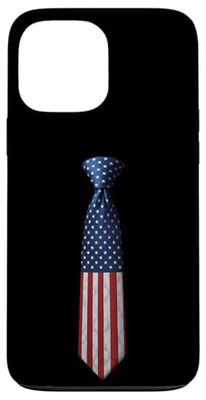 Cravatta con bandiera americana Graphic Independence Day 4 luglio Custodia per iPhone 13 Pro Max