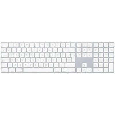 Apple Magic Keyboard with Numeric Keypad: Bluetooth®, rechargeable. Works with Mac, iPad or iPhone; International English, Silver