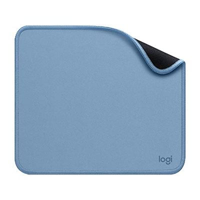 Logitech Mouse Pad - Studio Series, Computer Mouse Mat with Anti-slip Rubber Base, Easy Gliding, Spill-Resistant Surface, Durable Materials, Portable, in a Fresh Modern Design - Blue