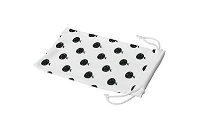 Bonamaison Imprimé Numériquement Lunettes Étui avec Cordon de Serrage, 100% Coton, Sac Lunettes, Pochette à Lunettes, 1 Pièce, Taille: 11x19 Cm