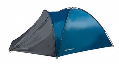 Dunlop 2 Personnes Tente Camping Outdoor, Bleu/Gris, 210 x 150 x 120 cm