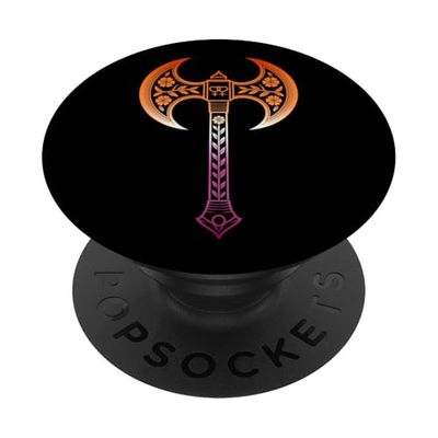 Sutil Lesbianas Símbolo Labrys Violeta Sapphic PopSockets PopGrip Adhesivo