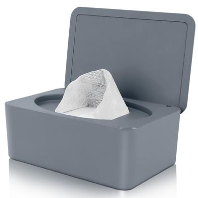 Boîte à lingettes humides, garde les lingettes fraîches, distributeur de lingettes pour bébé, boîte humide rechargeable avec couvercle, boîte de rangement pour lingettes humides pour la maison et le