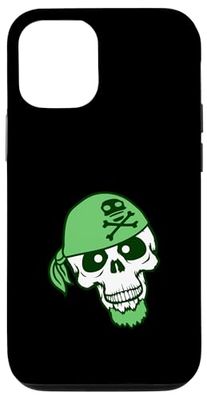 Chapeau de Pirate Squelette Halloween Foulard drôle Bande dessinée Coque pour iPhone 12/12 Pro