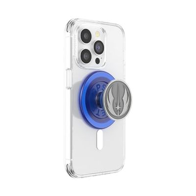 PopSockets: PopGrip Round per Magsafe - Anello Adattatore per MagSafe Incluso - Supporto e Impugnatura per Telefoni Cellulari e Custodia con un Top Intercambiabile - Jedi Icon