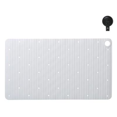 Sealskin Ribb - Tappetino antiscivolo da bagno, 40 x 70 cm, con gancio nero incluso