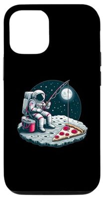 iPhone 15 Pro Astronaut Moon Space Universe Pizza Fishing Angler Case