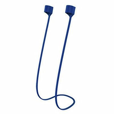Cuffie sportive in silicone morbido, anti-perdita di nastro, super magnetiche, per Airpods, blu scuro