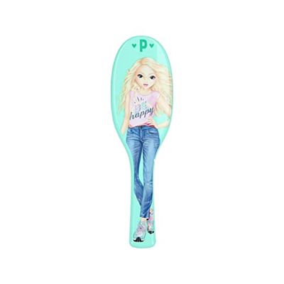Depesche TOPModel 4899-037 Classic Mint Hair Brush with Modern Detangling Bristles Approximately 3.6 x 8.7 x 27 cm
