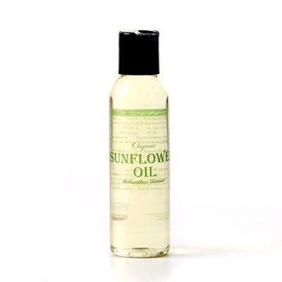 Mystic Moments | Organic Sunflower Carrier Oil 125ml - Pure & Natural Oil Perfect For Hair, Face, Nails, Aromatherapy, Massage and Oil Dilution Vegan GMO Free