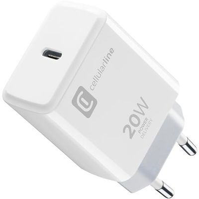 cellularline USB-C oplader 20W - iPad (2020), iPad PRO (2018 of lantaarn) en iPad Air (2020)