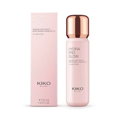 KIKO Milano Hydra Pro Glow, Sublime Shine-Effect Spf 10 Moisturising Face Cream With Hyaluronic Acid