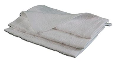Gözze - Essuie-Mains, Lot de 4, Doux et absorbant, 100% Coton, 30 x 30 cm - Blanc