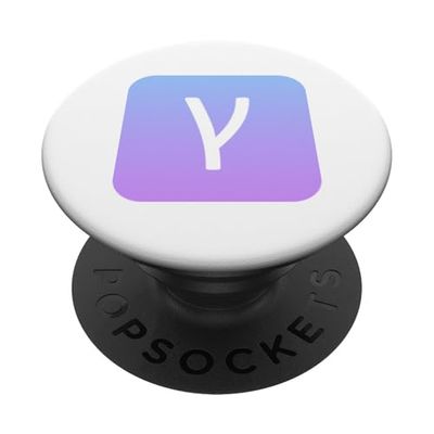 Gamma - Tercera letra del alfabeto griego PopSockets PopGrip Adhesivo
