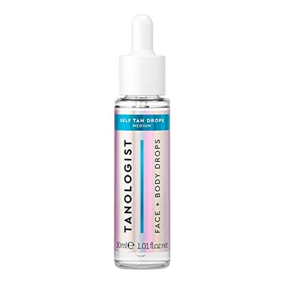 Tanologist Gouttes autobronzantes moyennes (30 ml) Ajoutez des gouttes autobronzantes aux soins de la peau, adaptées aux peaux sensibles