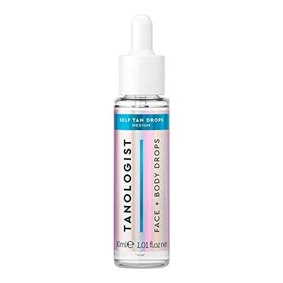 Tanologist Self Tan Drops Medium (30 ml) Add Self Tanning Drops to Skin Care For Sensitive Skin Dermatologist Approved Clean Ingredients & Vegan