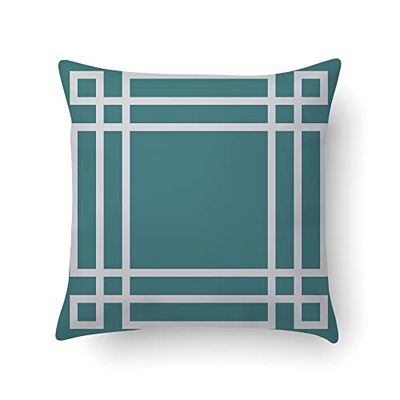 Doge Milano Coussin avec impression numérique, 100% Made in Italy, Coussin de canapé décoratif, amovible et lavable, modèle Moshe, 40x40x5 cm