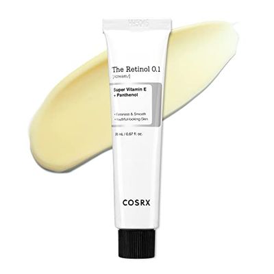 COSRX Retinol 0.1% Cream, 0,67 Oz, crema anti-invecchiamento per occhi e collo con trattamento retinoide per rassodare la pelle, ridurre le rughe, le linee sottili, i segni dell'invecchiamento
