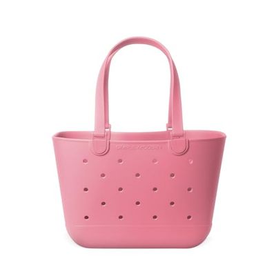 Simple Modern Bolso de Playa de Goma | Bolsa Grande Impermeable con Bolsillo con Cremallera para Playa, Piscina, Barco, Compras, Deportes | Colección Getaway | Velvet Pink