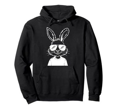 Easter Day Men Women Kids Rabbit Sunglasses Bunny Egg Hunt Felpa con Cappuccio