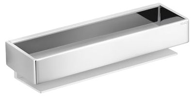 KEUCO Cestino doccia metallo, argento e cromato lucido, prodotto in Germania, accessori doccia, mensola per doccia Edition 11