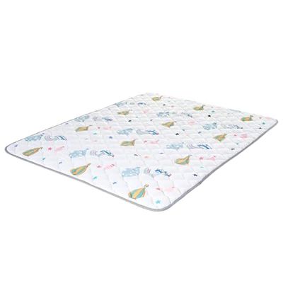VEVOR - Alfombrilla de juego para bebé, 59 x 79 pulgadas, antideslizante, suave, de una sola pieza, plegable, impermeable, lavable a máquina, para jugar y para estar boca abajo