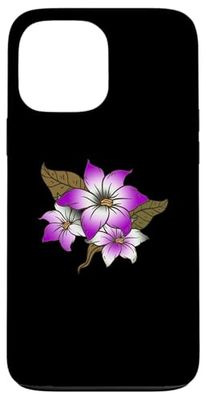 Subtle Asexual Pride LGBT Ace Asexuality Flowers Case for iPhone 13 Pro Max