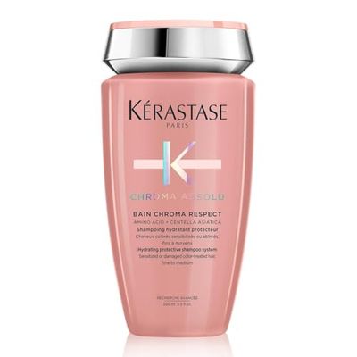 KÉRASTASE Chroma Absolu - Bain Chroma Respect - Shampoing Hydratant Protecteur De Couleur - Acides Aminés & Centella Asiatica - Cheveux Colorés Sensibilisés ou Abîmés - Sans Sulfate - 250 ml