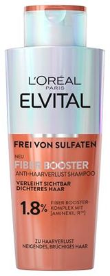 L'Oréal Paris Elvital Fiber Booster Shampoo anti-perdita di capelli – per capelli fragili inclini alla perdita di capelli, 200 ml