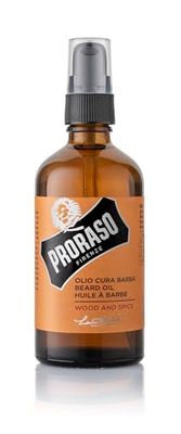Proraso Beard Oil, Wood and Spice, 100ml, Scented Beard Softener Softens and Protects Long, Bristly Beards, Made in Italy