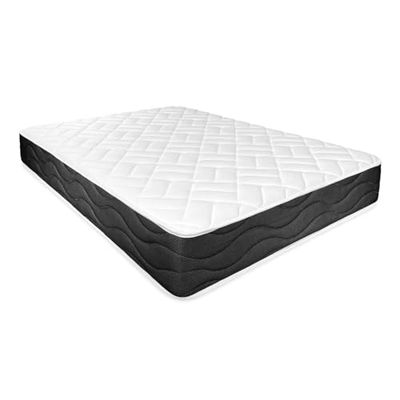 Somnia Descanso Bombay Matelas viscoélastique réversible, Ergonomique, Confort et dureté optimales, Anti-acariens, Anti-bactéries et hypoallergénique, 135 x 190 cm