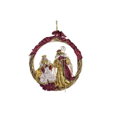 Nacimiento ROJO polyester 50 x 5 x 50 kroon