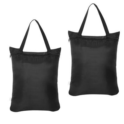 OTraki Dirty Laundry Reistassen, set van 2, waterdichte natte droge zak, zwemmen, natte kledingtas met handvat, herbruikbare hangende rits organizer opbergtas voor zwempak, sportschool, strandlaken