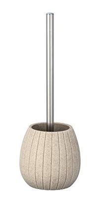 WENKO Cantaloup Toilet Brush Holder Beige, Polyresin, 37 x 13 x 13 cm
