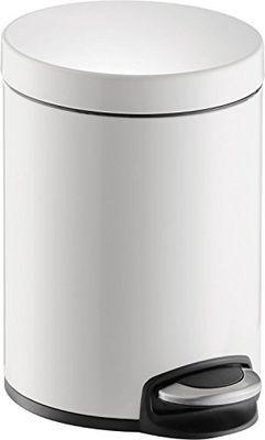 Helit h2403405 métal-tretabfallbehälter classic blanc 5 l