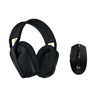 Logitech G G305 Ratón Inalámbrico para Gaming con Sensor Hero 12K y G435, Auriculares Inalámbricos para Gaming con Bluetooth y Micrófono Integrado, Ligeros con Lightspeed, PC/Mac, Negro