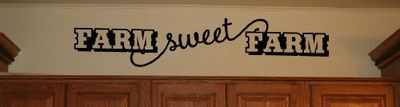 Wall Decor Plus More Farm Sweet Farm Wall Decal Home Quote 36x7 Black Black