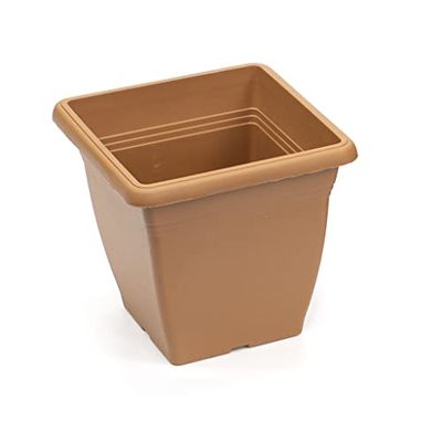 Tildenet Gardenware | Vaso da fiori da giardino quadrato | 20cm |Terracotta|FPSQ21-T